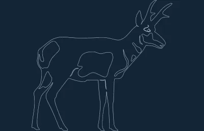 Pronghorn dxf DXF çizimi