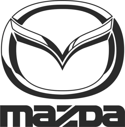 Mazda Siyah Vektör Logosu Ücretsiz Vektör CDR çizimi