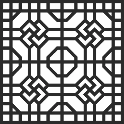 Geometrik Jali Tasarımı Ücretsiz Vektör CDR çizimi