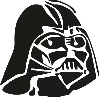 Darth Vader Şablon Vektörü Ücretsiz Vektör CDR çizimi