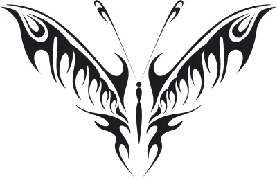 Kelebek Vektör Çizimi Ücretsiz Vektör CDR çizimi