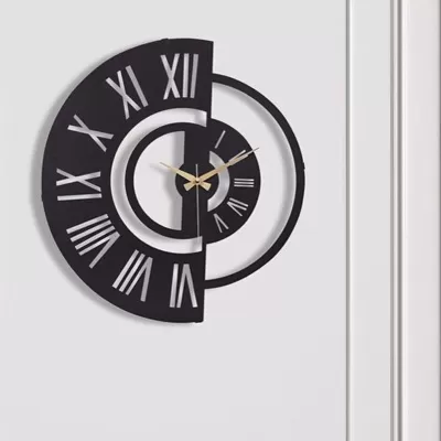 Lazer Kesim Modern Duvar Saati SVG çizimi