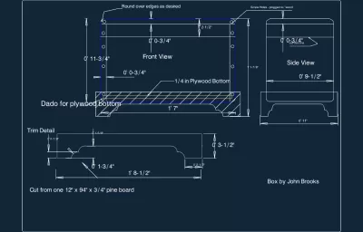 küçük kutu dxf DXF çizimi