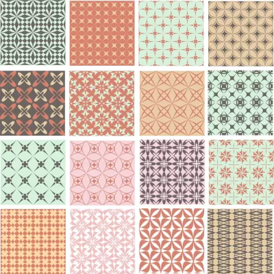 Geometrik Desenler Serbest Vektör CDR çizimi