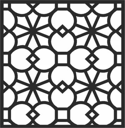 Dekoratif Panel Tasarımı Ücretsiz Vektör CDR çizimi