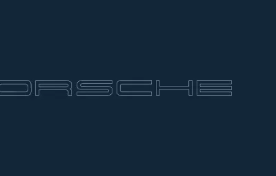 Porsche logosu 2 acad dxf dosyası DXF çizimi