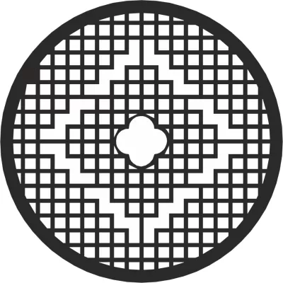 Yuvarlak Izgara Deseni Vektörü Ücretsiz Vektör CDR çizimi