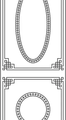 Desenli Kapı s-013 Ücretsiz Vektör CDR çizimi