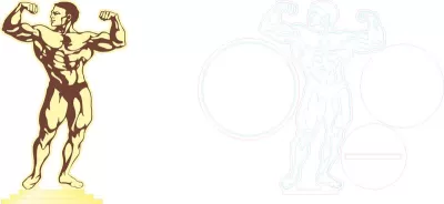 Vücut Geliştirme Küçük Resim Vektörü Ücretsiz Vektör CDR çizimi