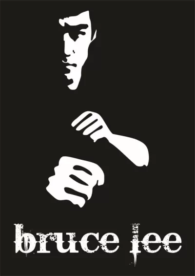 Bruce Lee Poster Vektörü Ücretsiz Vektör CDR çizimi