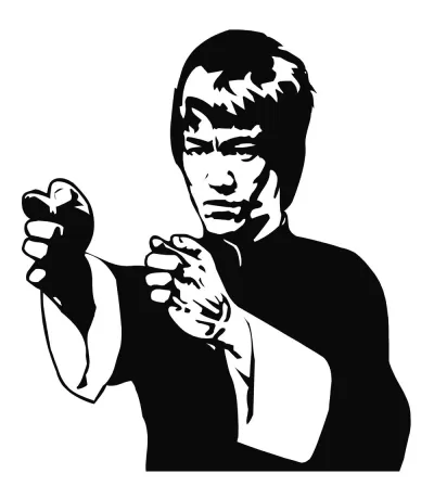 Bruce Lee Vektör Ücretsiz Vektör CDR çizimi
