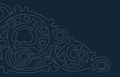 Kıvrımlı Köşe dxf dosyası DXF çizimi