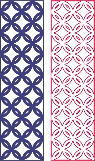Geometrik kusursuz desen dxf dosyası DXF çizimi