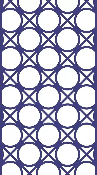 Dekoratif Daire Desenli Panel dxf Dosyası Tasarımı DXF çizimi