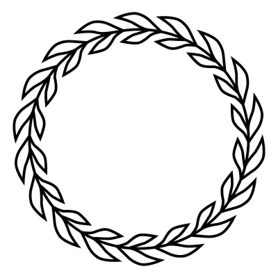 Defne ve Çelenk Tasarımı 4 dxf dosyası DXF çizimi