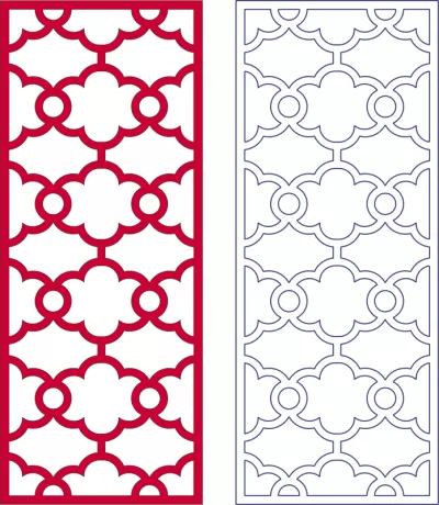 Kafes Desen dxf Dosyası DXF çizimi