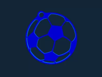 Futbol Anahtarlık stl dosyası STL çizimi