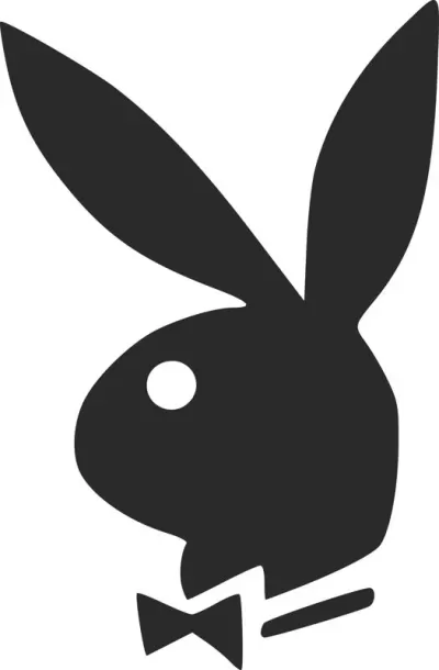 Playboy tavşanı logosu dxf dosyası DXF çizimi