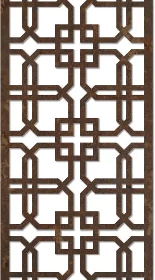 İç Mekan için Jali Tasarım Deseni dxf Dosyası DXF çizimi