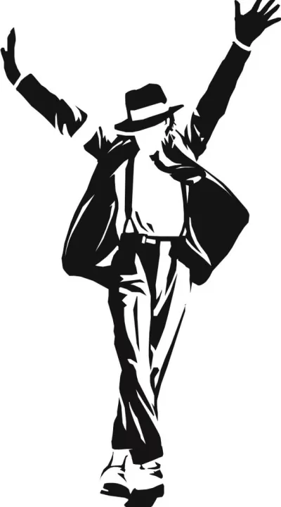 Michael Jackson Poster dxf Dosyası DXF çizimi