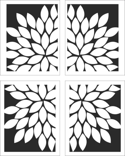 Beyaz Çiçekli Sanat Eseri Ücretsiz Vektör CDR çizimi