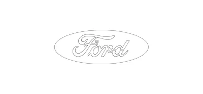 Ford Logosu tel kafes dxf Dosyası DXF çizimi