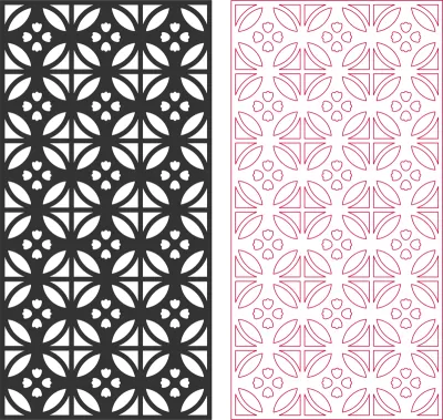 Ahşap Oyma desen dxf Dosyası DXF çizimi