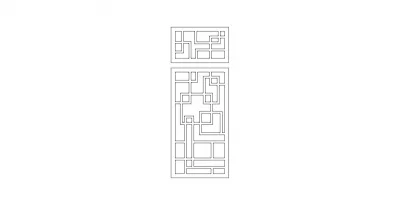 Banyo kapısı DXF dosyası DXF çizimi