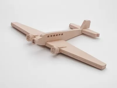 Junkers Ju 52 Lazer Kesim Model dxf Dosyası DXF çizimi