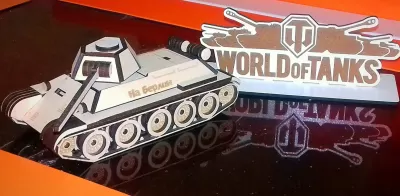 T34 Tankı V Tuning Ücretsiz Vektör CDR çizimi