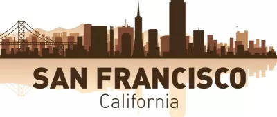 San Francisco Silüeti Vektörel Çizim Ücretsiz Vektör CDR çizimi