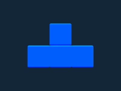 Tetris blok T stl dosyası STL çizimi