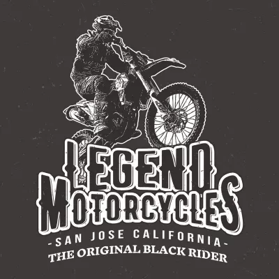 Motosiklet Etiketi Ücretsiz Vektör CDR çizimi