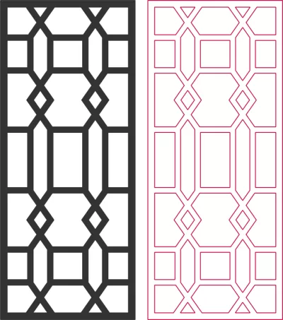 Güzel oturma odası bölme deseni DXF Dosyası DXF çizimi