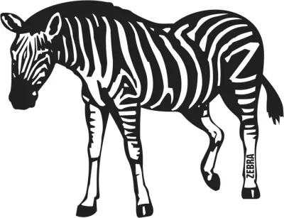 Zebra Ücretsiz Vektör CDR çizimi