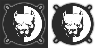 Pitbull Logosu Ücretsiz Vektör CDR çizimi