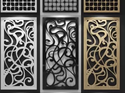 Modern Ayırıcı DXF Dosyası DXF çizimi