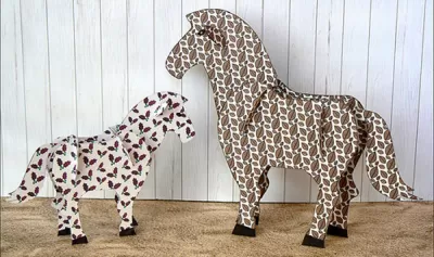 At 3D Puzzle Ücretsiz Vektör CDR çizimi