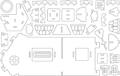 Fantezi Villalar 1 dxf dosyası DXF çizimi