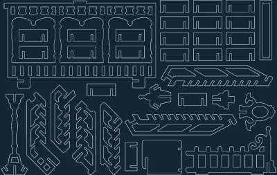 Fantezi Villa 5 dxf dosyası DXF çizimi