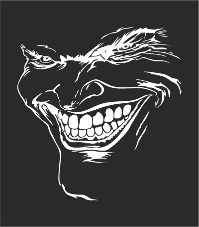 İşte Joker! Etiketsiz Vektör CDR çizimi