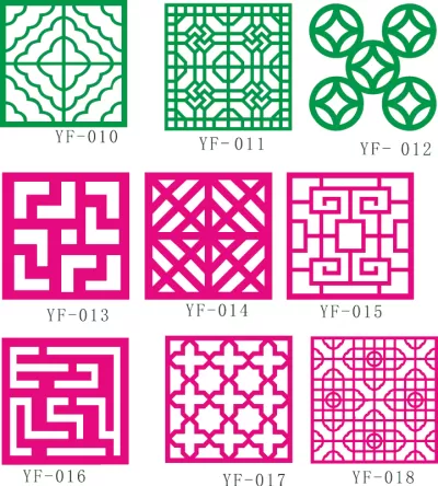 Çit Koleksiyonu Desenleri Ücretsiz Vektör CDR çizimi