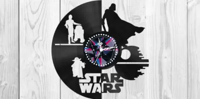 Yıldız Savaşları Saat Planları Darth Vader Yoda Ücretsiz Vektör CDR çizimi