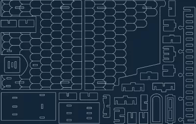 Fantezi Villalar 11 dxf dosyası DXF çizimi